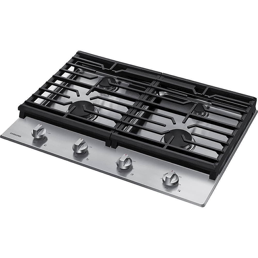 Samsung - 30" Built-In Gas Cooktop with 4 Burners - Stainless Steel
