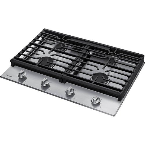 Samsung - 30" Built-In Gas Cooktop with 4 Burners - Stainless Steel