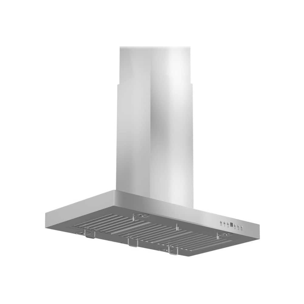 ZLINE - 48 inches - Externally Vented - Island Range Hood - Stainless Steel