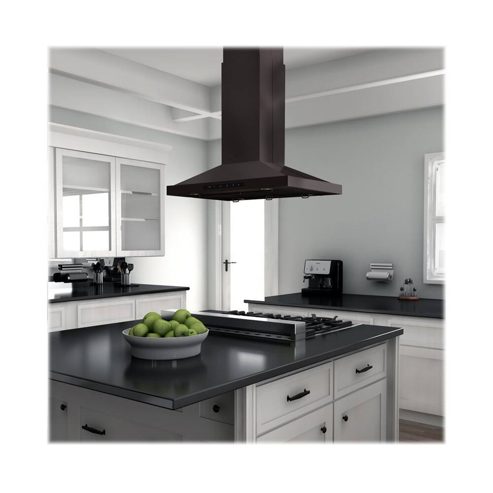 ZLINE - 36 inches - Externally Vented - Island Range Hood - Stainless Steel