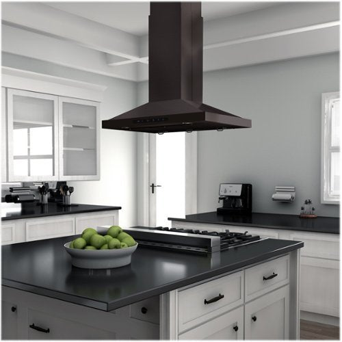 ZLINE - 30 inches - Externally Vented - Island Range Hood - Stainless Steel
