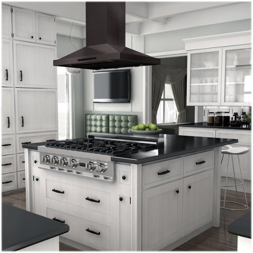 ZLINE - 30 inches - Externally Vented - Island Range Hood - Stainless Steel