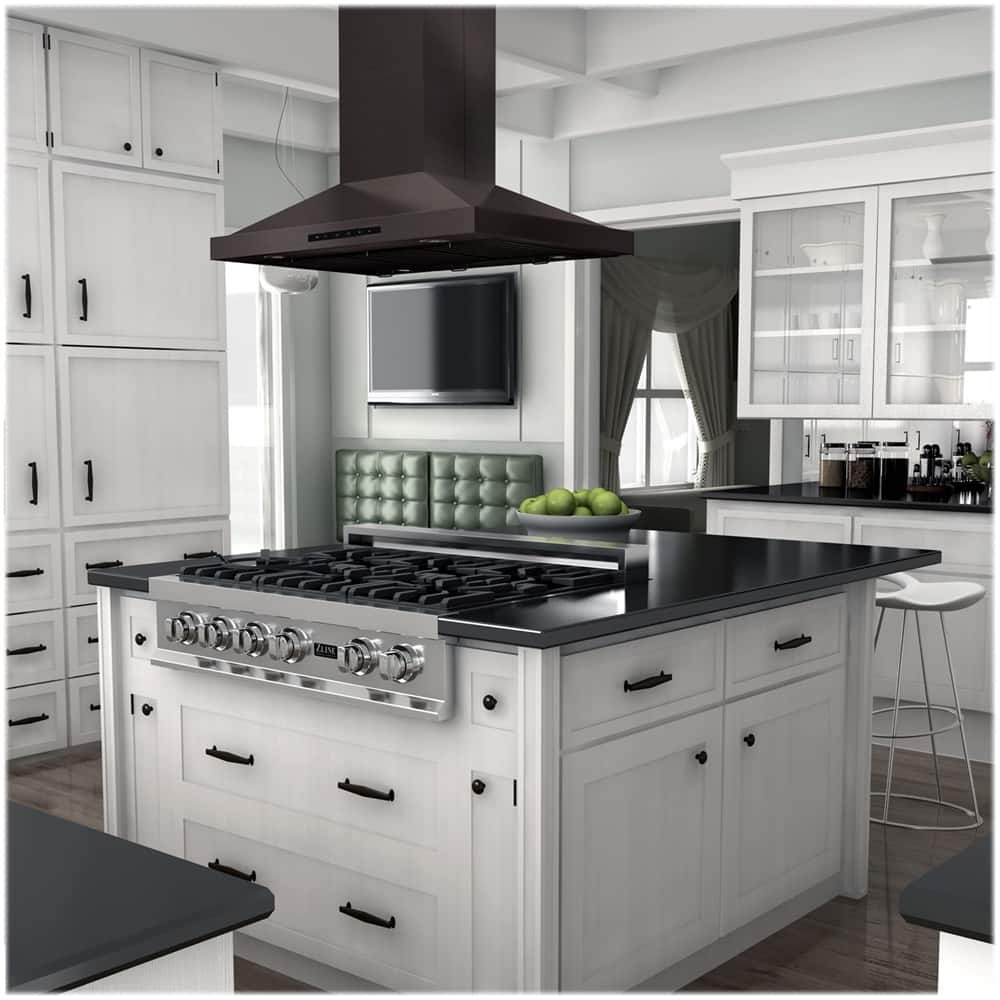 ZLINE - 30 inches - Externally Vented - Island Range Hood - Stainless Steel