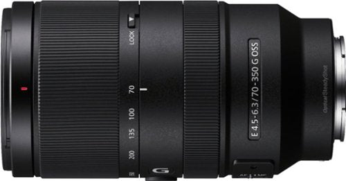 Sony - E 70-350mm F4.5-6.3 G OSS Telephoto Zoom Lens for E-mount Cameras - Black
