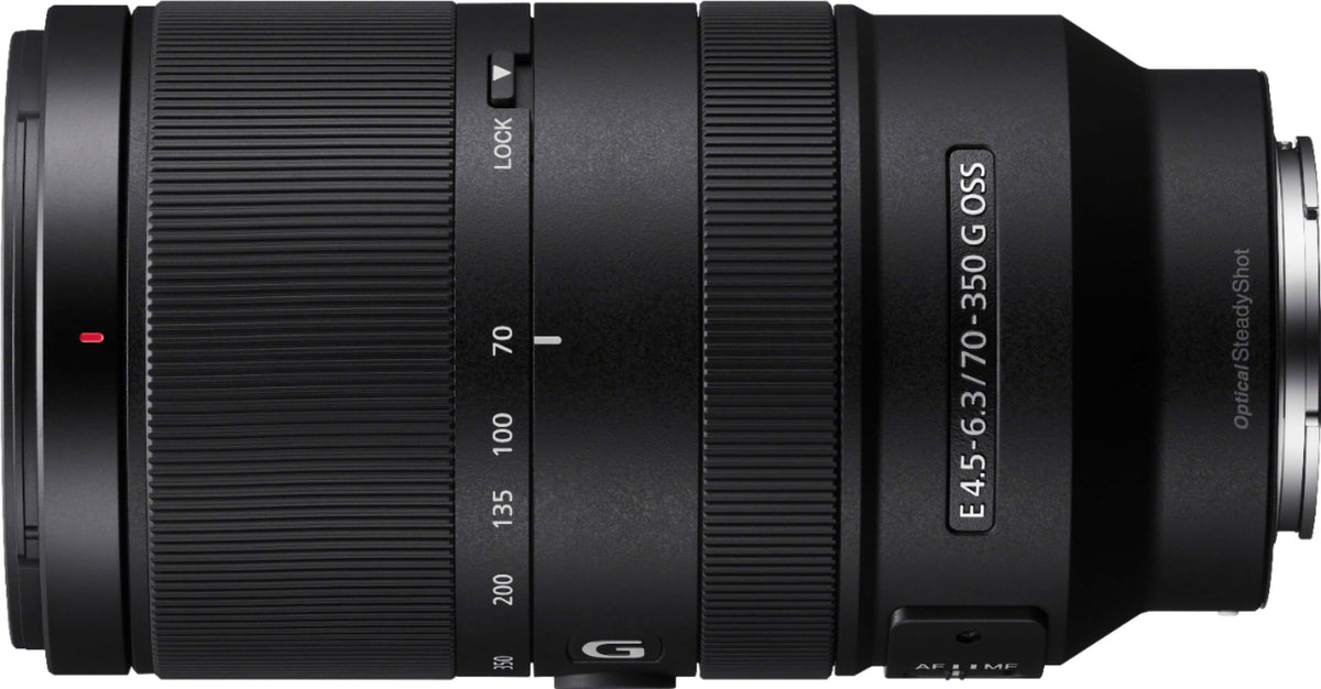Sony - E 70-350mm F4.5-6.3 G OSS Telephoto Zoom Lens for E-mount Cameras - Black