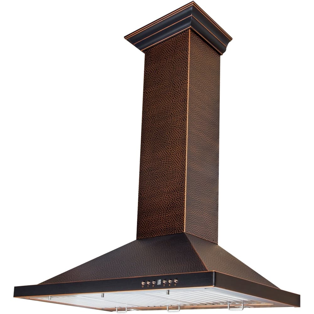 ZLINE - 30 inches - Externally Vented - Wall Range Hood - Hand Hammered Copper