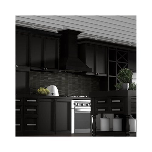 ZLINE - 30 inches - Externally Vented - Wall Range Hood - Black Painted