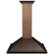 ZLINE - 36 inches - Externally Vented - Wall Range Hood - Hand Hammered Copper