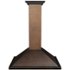 ZLINE - 36 inches - Externally Vented - Wall Range Hood - Hand Hammered Copper