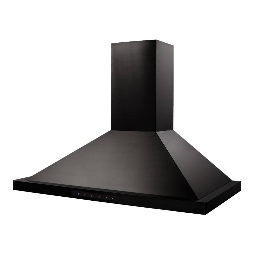ZLINE - 48 inches - Externally Vented - Wall Range Hood - Black Stainless Steel