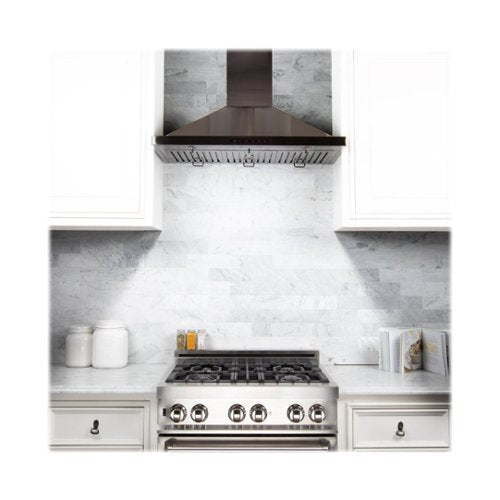 ZLINE - 48 inches - Externally Vented - Wall Range Hood - Black Stainless Steel