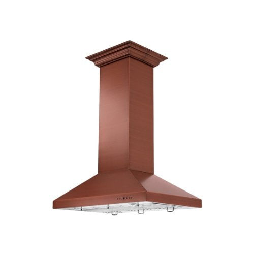 ZLINE - 36 inches - Externally Vented - Island Range Hood - Stainless Steel