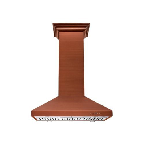 ZLINE - 36 inches - Externally Vented - Island Range Hood - Stainless Steel