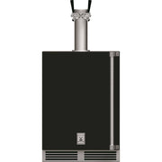 Hestan - GFDS Series 5.2 Cu. Ft. Double Faucet Beverage Cooler Kegerator - Stealth