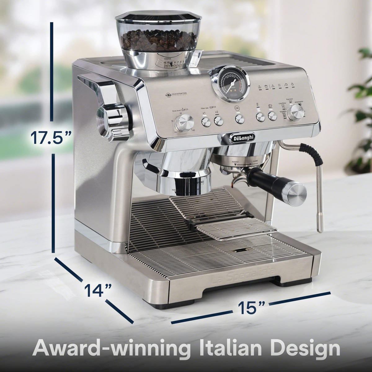 De'Longhi - La Specialista Opera Espresso Machine - Silver