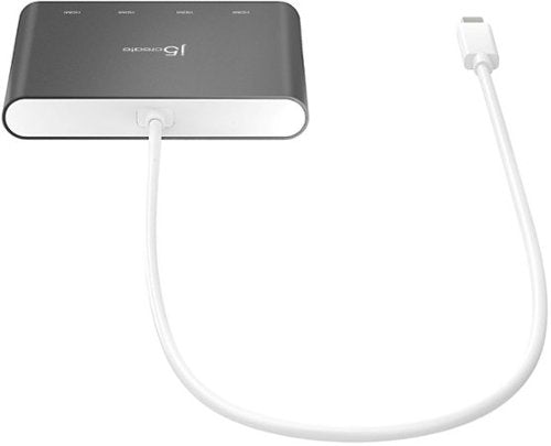 j5create - USB-C to 4-Port HDMI Multi-Monitor Adapter - Silver