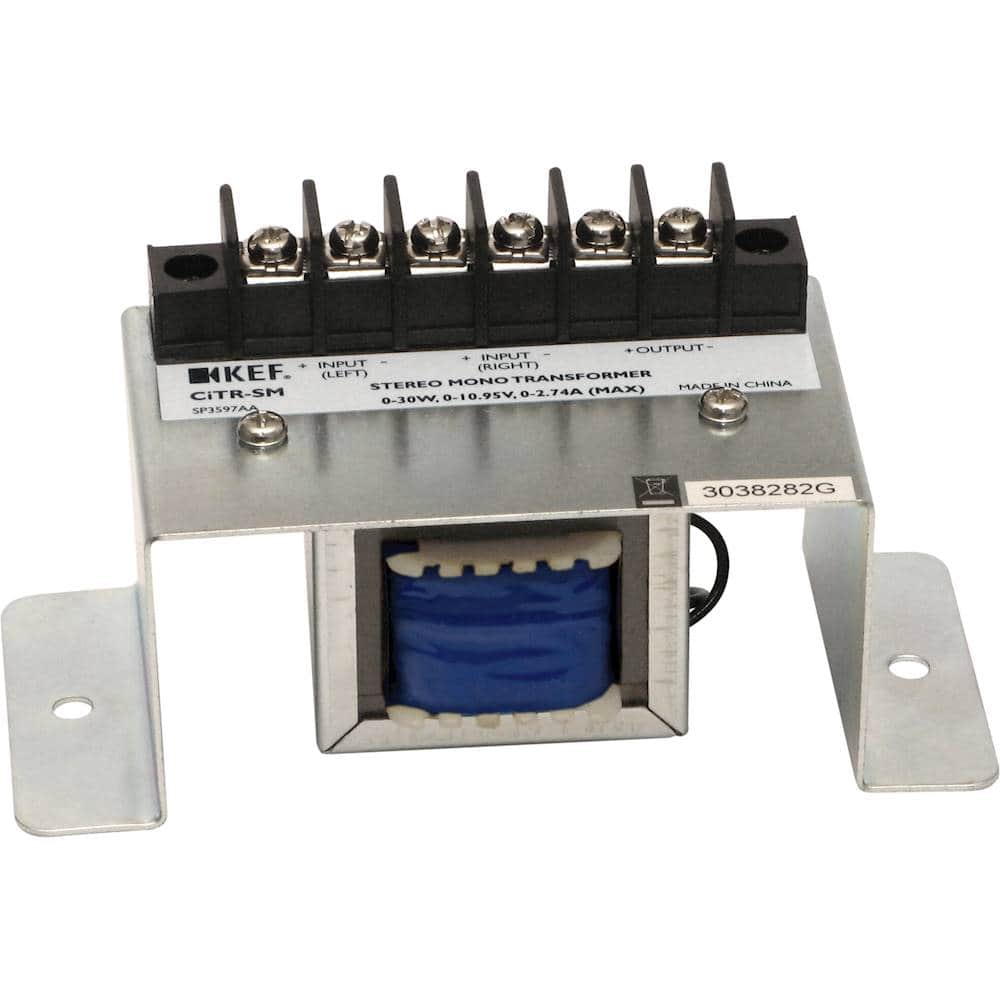 Stereo to Mono Adapter for Most KEF Ci Speakers - Silver