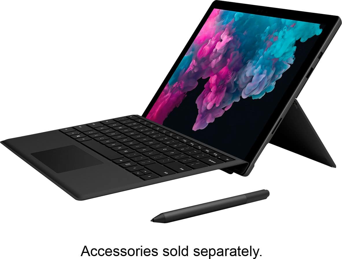 Microsoft - Geek Squad Certified Refurbished Surface Pro 6 - 12.3" Touch-Screen - Intel Core i5 - 8GB - 256GB SSD - Black