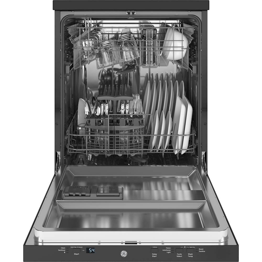 GE - 24" Portable Dishwasher - Black