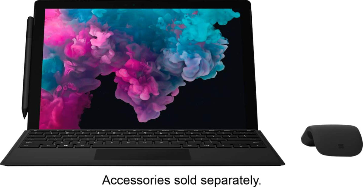 Microsoft - Geek Squad Certified Refurbished Surface Pro 6 - 12.3" Touch-Screen - Intel Core i7 - 8GB - 256GB SSD - Black