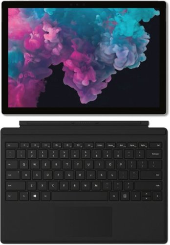 Microsoft - Geek Squad Certified Refurbished Surface Pro 6 with Black Keyboard - 12.3" Touch Screen - Core i5 - 8GB - 128GB SSD - Platinum