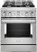 KitchenAid - 30 in. Wide 4 burners Commercial-Style 4.1 cu. ft. Slide-In Gas True Convection Range with Self-Cleaning - Stainless Steel
