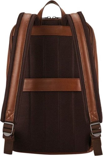 Samsonite - Classic Leather Slim Backpack for 14.1" Laptop - Cognac