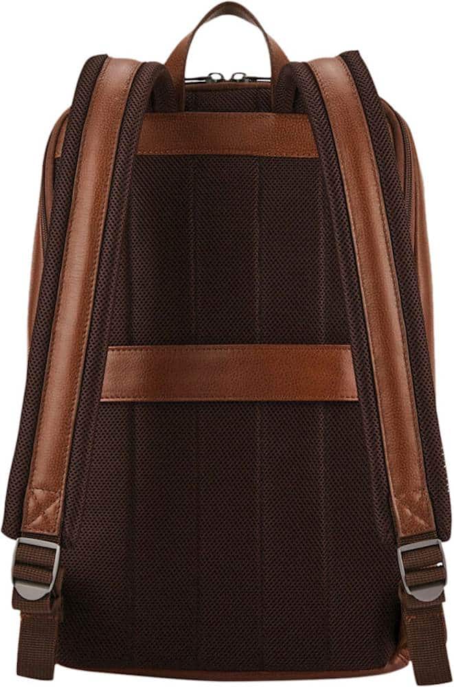 Samsonite - Classic Leather Slim Backpack for 14.1" Laptop - Cognac