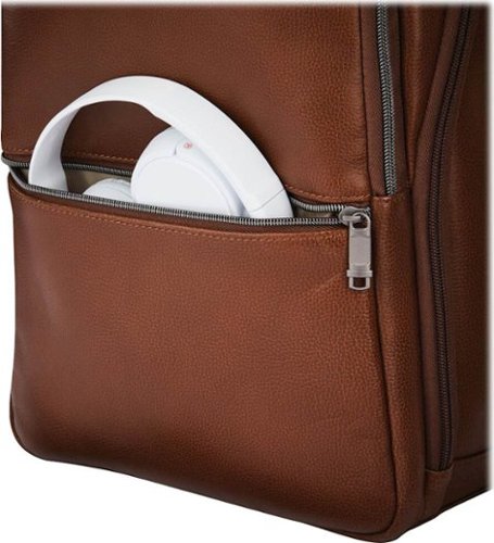 Samsonite - Classic Leather Slim Backpack for 14.1" Laptop - Cognac