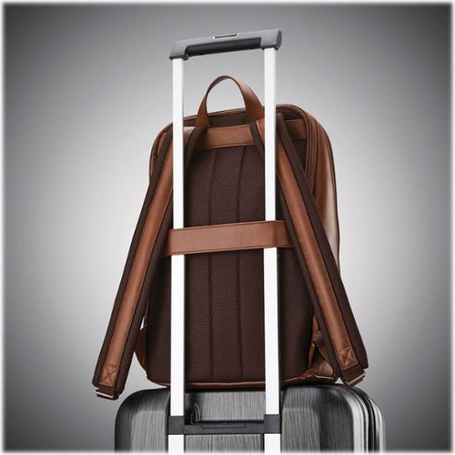 Samsonite - Classic Leather Slim Backpack for 14.1" Laptop - Cognac