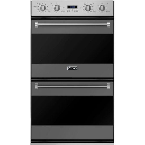 Viking - 3 Series 30" Built-In Double Electric Convection Wall Oven - Damascus Gray