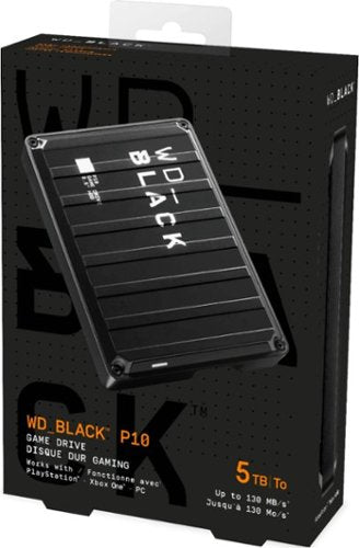 WD - P10 5TB External USB 3.2 Gen 1 Portable Hard Drive - Black