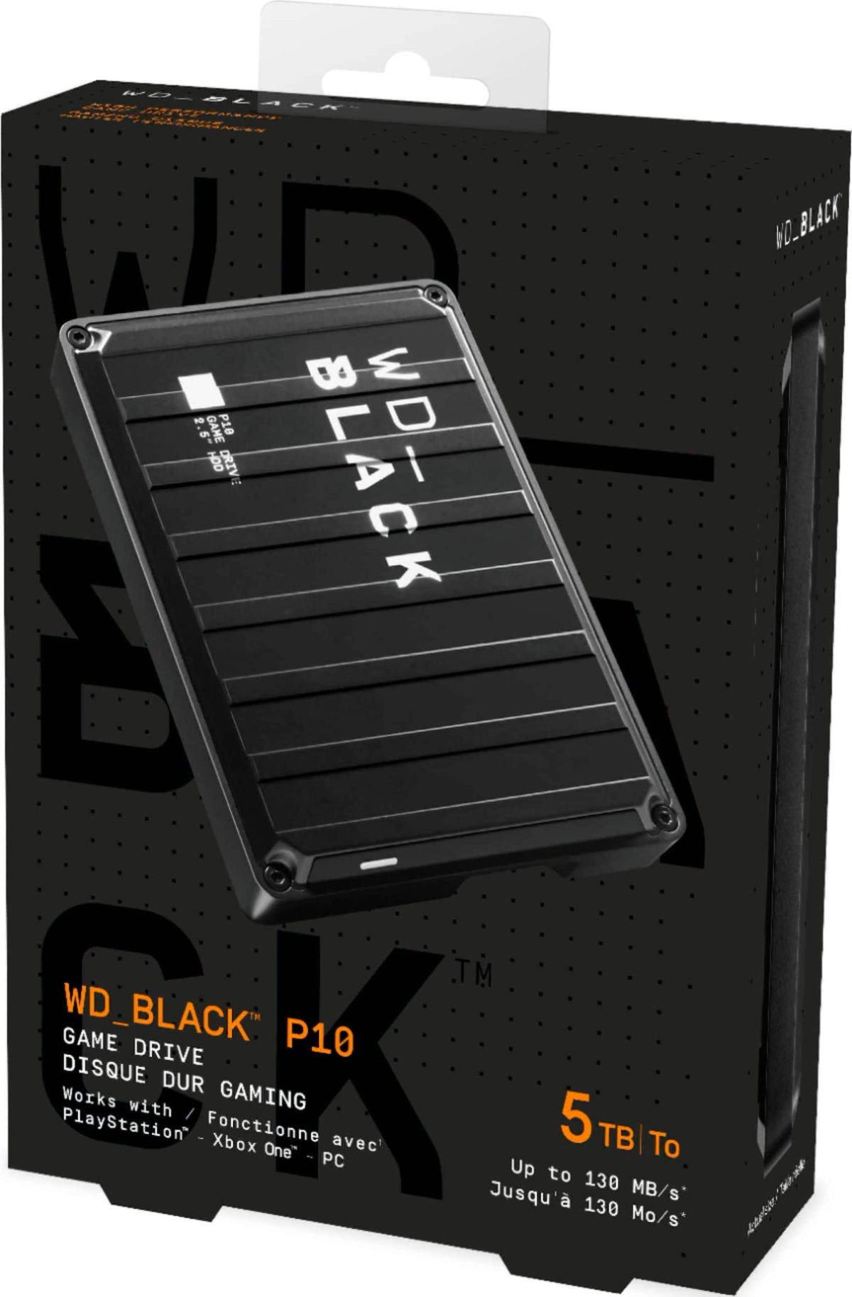 WD - P10 5TB External USB 3.2 Gen 1 Portable Hard Drive - Black