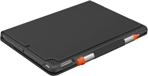 Logitech - Slim Folio Keyboard Folio for Apple iPad (7th, 8th & 9th Generation) - Graphite