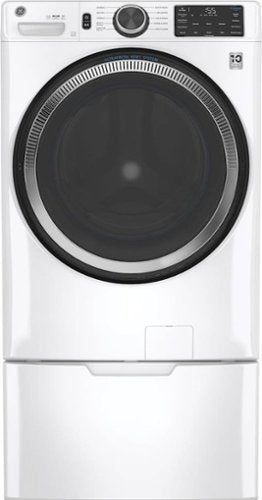 GE - 16” Laundry Pedestal with Storage Drawer for Select Washers and Dryers - White