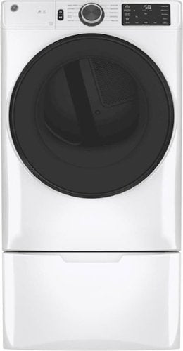 GE - 16” Laundry Pedestal with Storage Drawer for Select Washers and Dryers - White