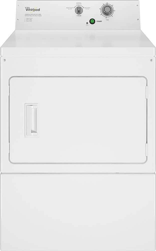 Whirlpool - 7.4 Cu. Ft. Electric Dryer with High-Velocity Airflow System - White