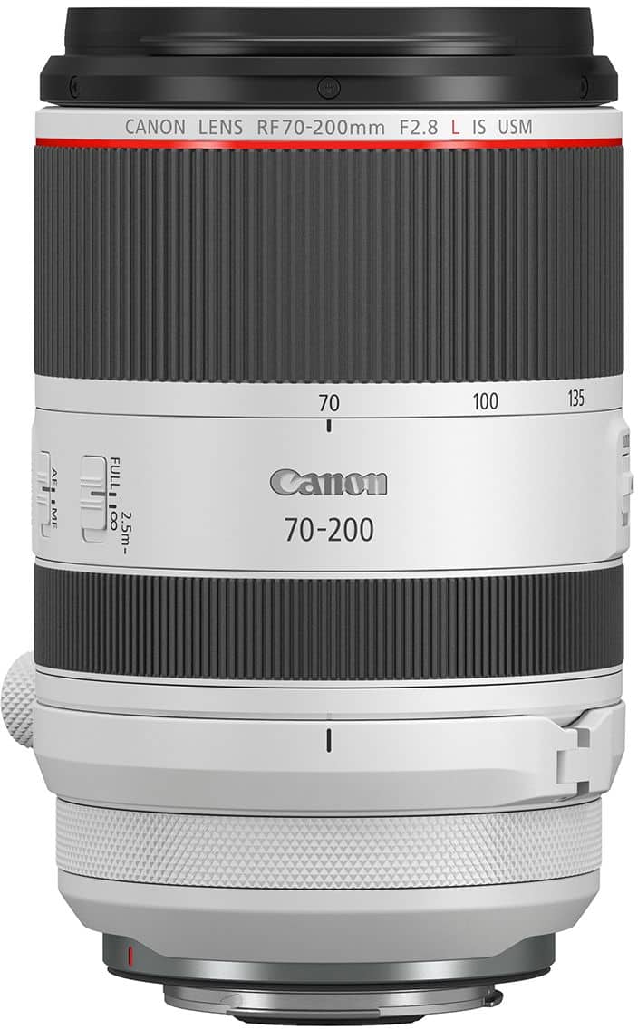 Canon - RF70-200mm F2.8L IS USM Telephoto Zoom Lens for EOS R-Series Cameras - White