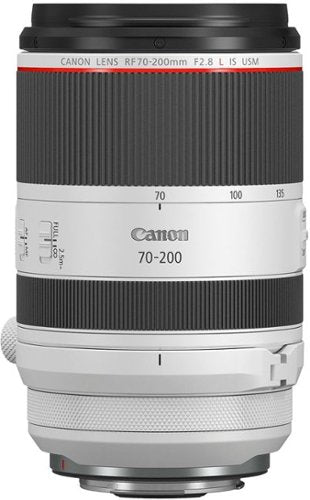 Canon - RF70-200mm F2.8L IS USM Telephoto Zoom Lens for EOS R-Series Cameras - White