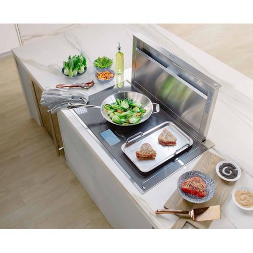 Thermador Masterpiece - 36 inches - Convertible & Recirculating - Telescopic Downdraft Range Hood - Stainless Steel