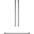 Monogram - Statement Collection Handle Kit for Select French Door Refrigerators - Silver