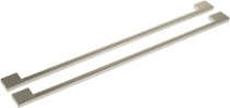 Monogram - Minimalist Collection Handle Kit for Select Side-by-Side Refrigerators - Silver