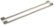 Monogram - Minimalist Collection Handle Kit for Select Side-by-Side Refrigerators - Silver
