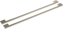 Monogram - Minimalist Collection Handle Kit for Select Side-by-Side Refrigerators - Silver