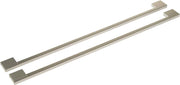 Monogram - Minimalist Collection Handle Kit for Select Side-by-Side Refrigerators - Silver