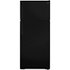 GE - 28 in. Wide 17.5 Cu. Ft. Top-Freezer Refrigerator with Edge-to-Edge Glass Shelves - Black