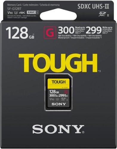 Sony - SFG128T/T1 128GB SDXC UHS-II TOUGH G Series Memory Card