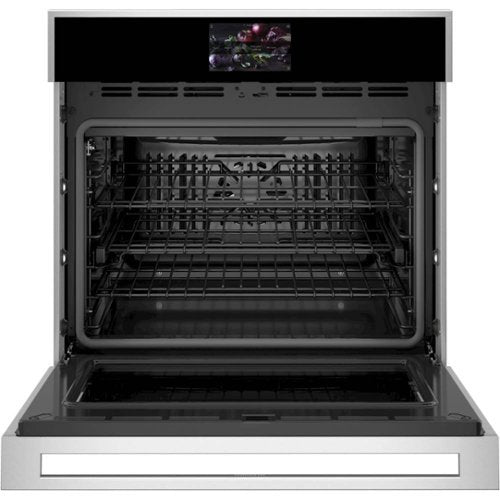 Monogram - 30" Built-In Single Electric Convection Wall Oven with Precision Cooking and LCD Controls - Stainless Steel