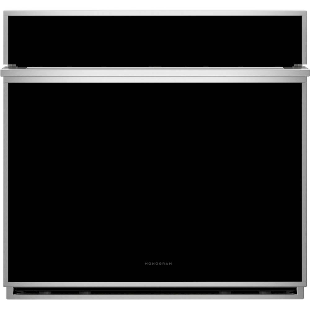 Monogram - 30" Built-In Single Electric Convection Wall Oven with Precision Cooking and LCD Controls - Stainless Steel