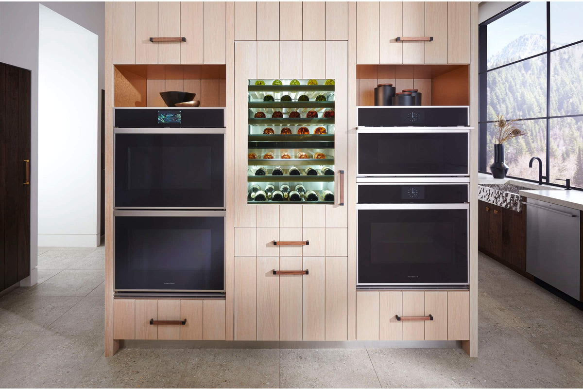 Monogram - 30" Built-In Single Electric Convection Wall Oven with Precision Cooking and LCD Controls - Stainless Steel